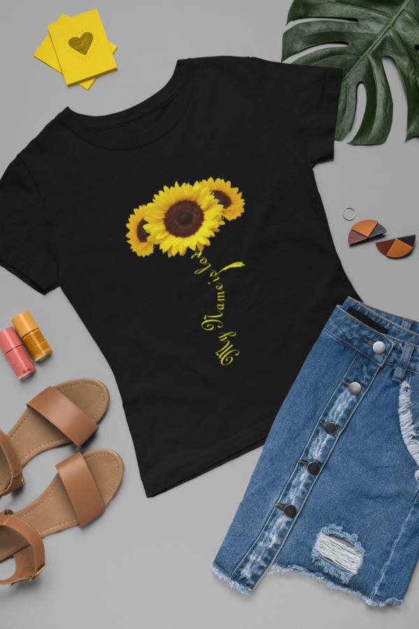 T-Shirt 1 Girasol con nombre personalizado