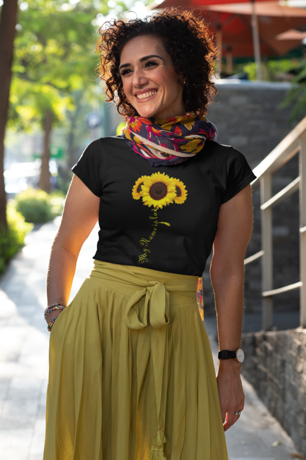 T-Shirt 1 Girasol con nombre personalizado - Imagen 2