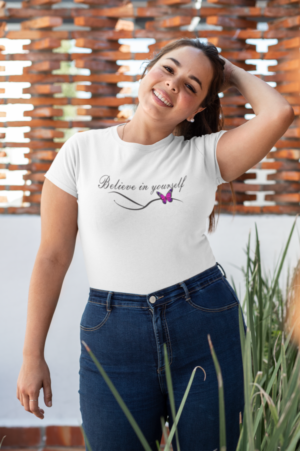 T-Shirt Blanca, Believe in Yourself