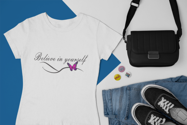 T-Shirt cuello redondo, Belive in Yourself - Imagen 3